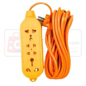 6 Socket Extension Board with Long Cable – Multi Plug Power